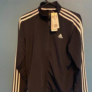 Adidas track jacket, new with tags, navy blue, mens size small